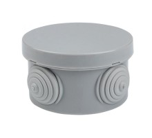 Коробка распределительная КМР-040-039 с крышкой наружная (85х40) 4 мембранных ввода IP54 розничный стикер PROxima  plc-kmr-040-039-r  EKF