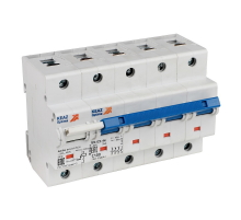 Выключатель автоматический четырёхполюсный с независимым расцепителем OptiDin BM125-4ND100-НР-14ln-УХЛ3 336386 КЭАЗ