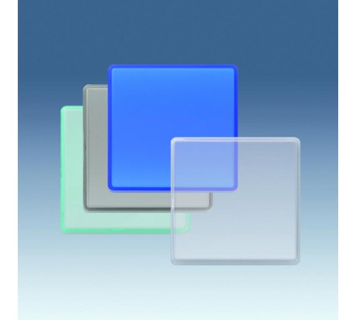 Simon 27 Клавиша декоративная сменная для выключателя (широкий модуль), S27 Play, прозрачный красный  2720010-110  Simon