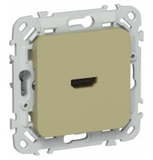 FLITE Розетка HDMI РШДМА-ФлО оливковый  FI-H10-K26  IEK