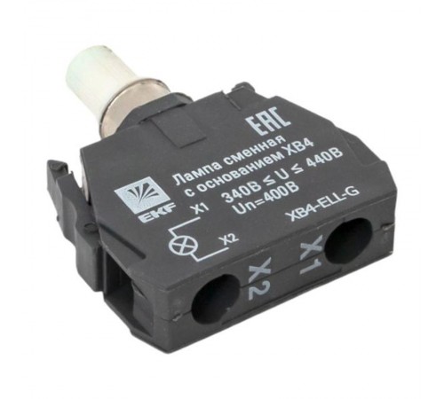 Лампа сменная c основанием XB4 зеленая 400В EKF PROxima    XB4-ELL-G   EKF 