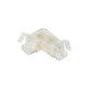 Коннектор угловой FIX-MONO-5mm-2pin-STS (ARL, Прозрачный)  053144  Arlight
