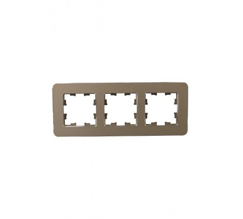 BRITE Рамка 3-ая РУ-3-1-Бр металл латунь RE  BR-M32-M-01-K49  IEK