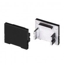 Заглушка SL-SLIM-H13M BLACK глухая ( Пластик)  034001  Arlight