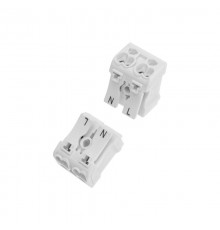 Клемма пружинная соединительная КСП 2-полюсная (100 шт./уп.)  07-6214  REXANT