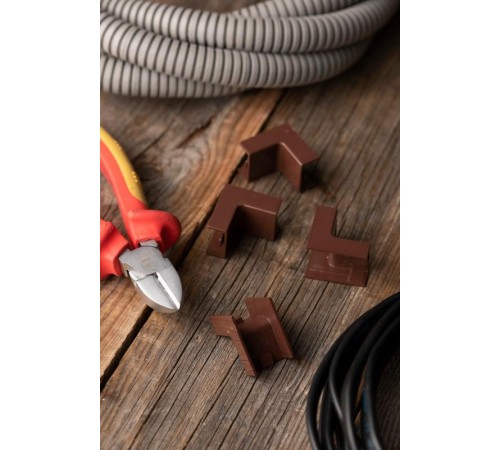 Угол внутренний (20х10) (4 шт) Plast EKF PROxima  под темное деревоibd-20-10x4EKF