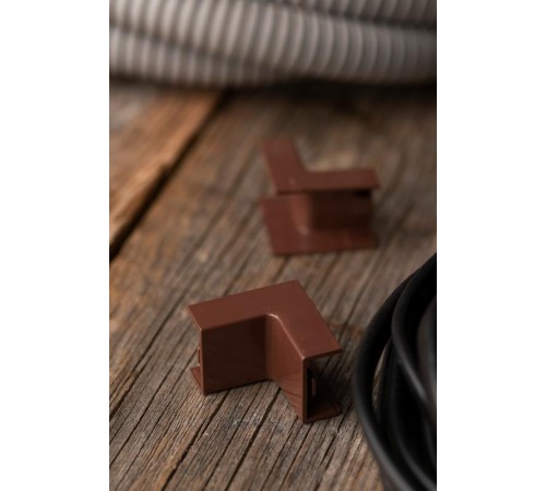 Угол внутренний (20х10) (4 шт) Plast EKF PROxima  под темное деревоibd-20-10x4EKF