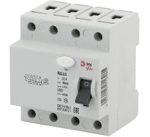 Выключатель дифференциальный (УЗО) (электронное) NO-902-134 ВД63 4Р 50А 30мА (45/945)  Б0031955  ЭРА