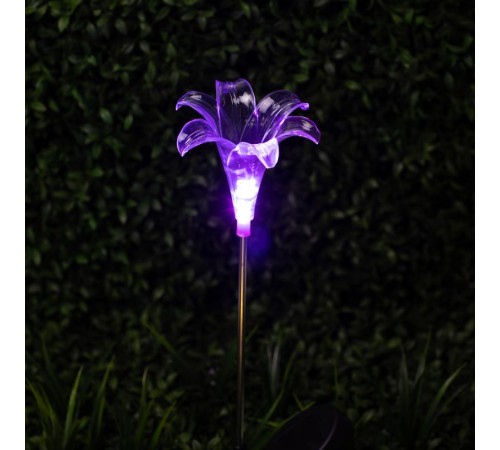 Светильник садовый уличный ERASF22-19 Лилия на солнечных батареях 75 см  Б0053379  ЭРА