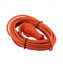 Удлинитель-шнур ПВС 3х0.75, 10 м, с/з, 6 А, 1300 Вт, IP44, оранжевый (Сделано в России)  11-7108  PROconnect