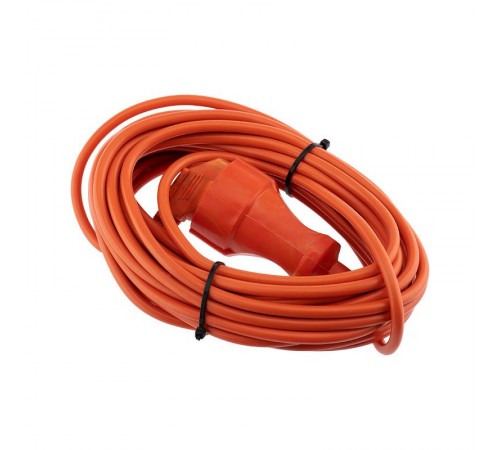 Удлинитель-шнур ПВС 3х0.75, 10 м, с/з, 6 А, 1300 Вт, IP44, оранжевый (Сделано в России)  11-7108  PROconnect