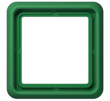 Рамка для вертикальной и горизонтальной установки ударопрочная, однократная; зеленая  CD581WUGN  Jung