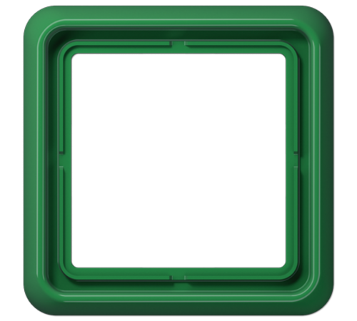 Рамка для вертикальной и горизонтальной установки ударопрочная, однократная; зеленая  CD581WUGN  Jung