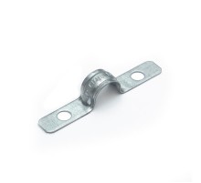 Скоба металлическая двухлапковая усиленная противопожарная СМДУ d12-13 мм отв. d 6,5 мм (100 шт/уп) Промрукав  PR13.02434  Промрукав