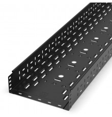 Лоток перфорированный Стандарт 300х100х3000 (0,8 мм) RAL 9005 (6 м/уп)  PR16.9997  Промрукав