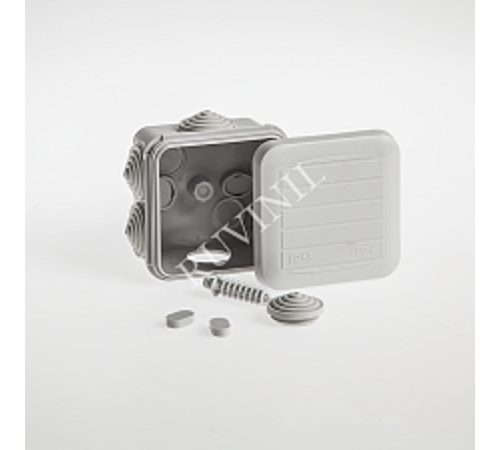 Коробка распределительная для о/п, 68х68х45мм (св.-серая) для быстрого монтажа  67031  Рувинил