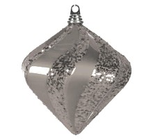 Елочная фигура "Алмаз", 25 см, цвет серебряный  502-216  NEON-NIGHT