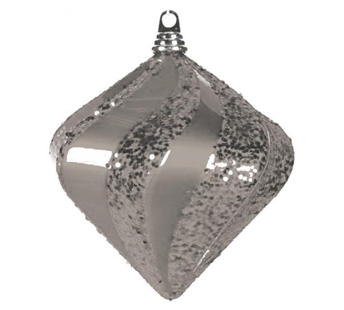 Елочная фигура "Алмаз", 25 см, цвет серебряный  502-216  NEON-NIGHT