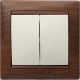 Valena Сл. кость Выключатель 2-клавишный  774305  Legrand