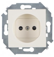 Simon 15 Сл. кость Розетка б/з со шторками, 16А 250В, винт. зажим  1591444-031  Simon