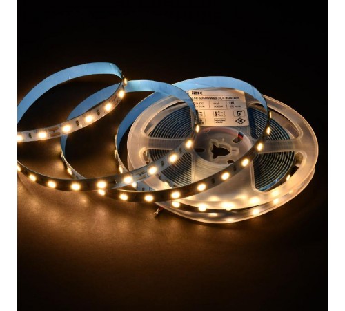 Лента светодиодная 5м LSR-5050WW60-14,4-IP20-12В  LSR2-1-060-20-3-05  IEK