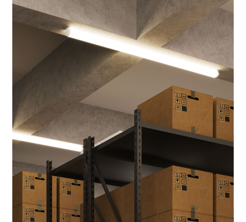 Светильник светодиодный промышленный линейный IP65 1490*40*30мм 45Вт 3550lm 4000К ULTRACOMPACT мат 1/20  143426245  Gauss