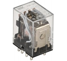 Реле РЭК78/4(MY4) с индикацией 3А  12В АC   RRP20-4-03-012A-LED  IEK