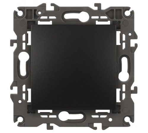 14-1108-05 Переключатель промежуточный, 10АХ-250В, IP20, Эра Elegance, антрацит  Б0034261  ЭРА