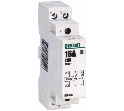 Контактор модульный 2НО 25А 230В МК-103  18064DEK  DEKraft
