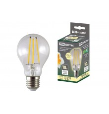 Лампа светодиодная "Филамент" А60-10 Вт-230 В-2700 К-E27  SQ0340-0273  TDM