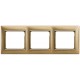 Valena Матовое Золото Рамка 3-ая гориз  770303  Legrand