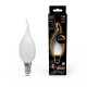 Лампа светодиодная Filament Свеча на ветру 9W 590lm 3000К Е14 milky диммируемая LED 1/10/50  104201109-D  Gauss