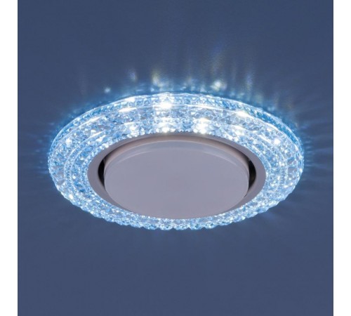 Светильник точечный встраиваемый 3030 GX53 BL синий  a035180  Elektrostandard