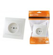 Розетка 2П с защ. шт. 10А 250В белая "Таймыр"   SQ1814-0015  TDM