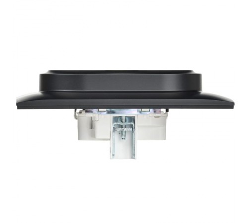 SKANDY Розетка 2-местная с заземлением с защитными шторками 16А в сборе SK-R07Bl черный  SK-R24-16-K02-F  IEK