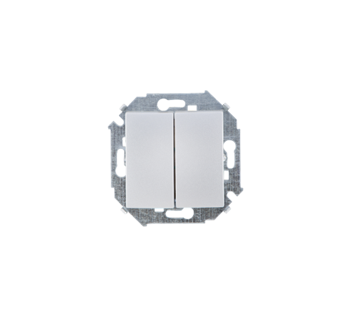 Simon 15 Алюминий Выключатель 2-кл проходной, 16А 250В, винт. зажим  1591397-033  Simon