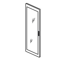 Реверсивная дверь остекленная - XL3 4000 - ширина 725 мм  020564  Legrand