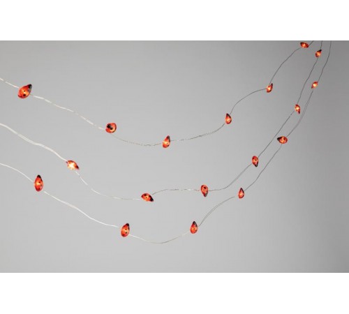 Садовая гирлянда  ERASF23-19 Божьи коровки на солнечной батарее 7м (длина рабочей части 5 метров) 2 режима 25 LED  Б0062368  ЭРА