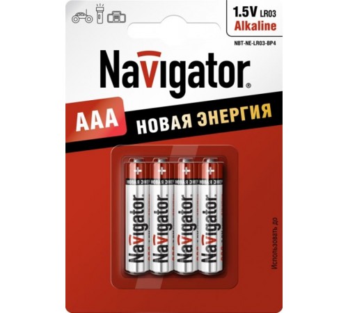 Элемент питания NBT-NE-LR03-BP4  94751  Navigator