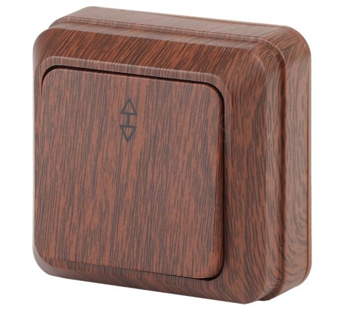 2-103-10 Intro Переключатель, 10А-250В, IP20, ОУ, Quadro, венге  Б0030120  Intro