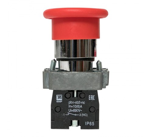 Кнопка BC42 грибок красная NC IP65 PROxima  xb2-bc42-65  EKF