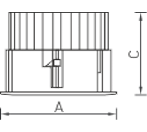 Светильник светодиодный ДВО DL POWER LED 60 D40 58Вт 4000К IP20 с рассеивателем  1170000230  Световые Технологии
