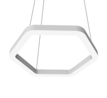 Светодиодный светильник Enso G 580х520х40 мм 39 Вт 4000 K подвесной RAL9003 белый матовый с рассеивателем опал  V1-R0-0G523-30000-2003940  VARTON