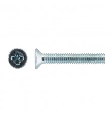 Винт DIN965 с потайной головкой оцинк. М5х50 (50 шт) - коробка с ок. ( 0,354 кг)  105240  Tech-KREP