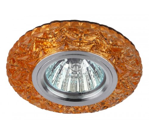 Светильник точечный встраиваемый DK LD4 MR16 3Вт GU5.3 чай c белой и фиолетовой подсветкой  Б0019208  ЭРА