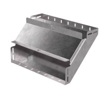 Угол вертикальный внутренний 90 градусов с крышкой Стандарт 400х100   PR16.0603  Промрукав