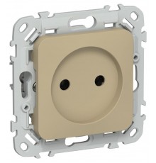 FLITE Розетка без заземления без шторок 10А РС01-0-ФлХ хаки  FI-R10-10-K59  IEK