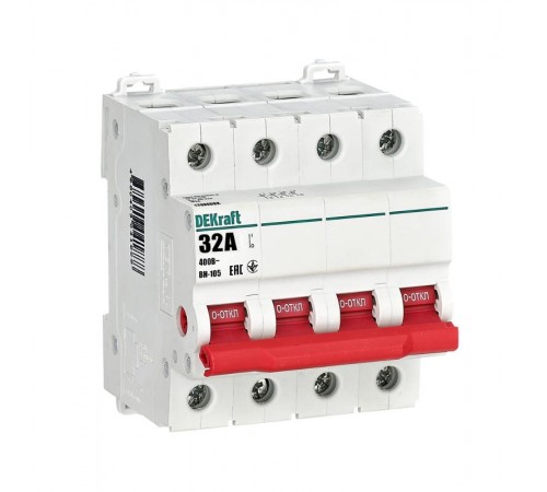 Выключатель-разъединитель 4Р 32А ВН-105  17096DEK  DEKraft