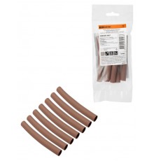 Набор трубок термоусаживаемых, клеевых "Моноцвет, коричневый 9,5/3,0 " SQ0548-3007  TDM