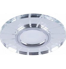 Светильник точечный встраиваемый под лампу, с подсветкой CD982 15LED*2835 SMD 4000K, MR16 50W G5.3, "круг",  хром (он же BS-CD982)  32439  FERON